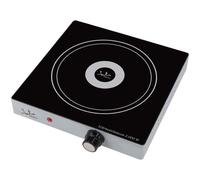 Placa portátil vitrocerámica Jata V139, Inox, 1 zona, 2000 W