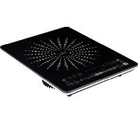 Jata VIN145 Placa de Inducción Portátil, Placas de 12 a 26 cm de Diámetro, 8 Funciones, Controles Táctiles, Display LED, Regulador Deslizante de Temperatura, Potencia 2100 W, Cristal de 4 mm