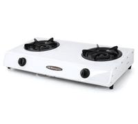 Orbegozo FO 2600 - Hornillo a gas, gas butano o propano, encendido piezoeléctrico, dos quemadores de triple corona, uso exterior, pies antideslizantes