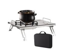 Hornillo portátil de camping, estufa de camping portátil, quemador plegable | Utensilios de cocina para senderismo para mesa al aire libre barbacoa barbacoa jardín RV duro Tailgating picnic
