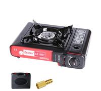 Hornillo portátil - estufas de cassette para parrilla al aire libre, estufa de camping, parrilla de mesa exterior | Hornilla Tetrane con quemador simple a prueba de, quemador de aluminio de 2,9