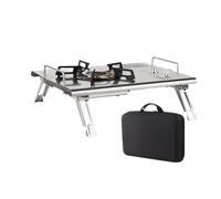 Hornillo portátil para camping, equipo de camping plegable para exteriores, accesorios para senderismo, pícnic, jardín, barbacoa, excursión de