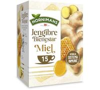 Hornimans Infusión Jengibre Bienestar con Miel | 15 bolsitas | Sin Teína