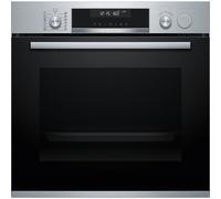 Horno a Vapor BOSCH HRG5785S6 Home Connect Limpieza Pirolítica 71L Cristal negro/inox Display LCD
