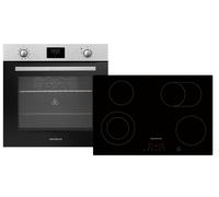 Horno Cocina Encimera 77CM Herdset Parrilla Aire Caliente Empotrable Timer 72 L