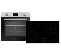 Horno Cocina Encimera 77CM Herdset Parrilla Aire Caliente Empotrable Timer 72 L