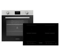 Horno Cocina Encimera Herdset Inducción 77cm Timer 2 Flexzonen Slider respekta