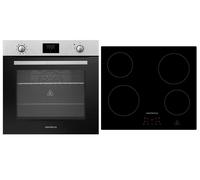 Horno Cocina Encimera Vitrocerámica Herdset Aire Caliente Montaje Timer 72 L