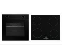 Horno Cocina Mate Negro Placa Inducción Integrado Autónomo Sin Marco Respekta