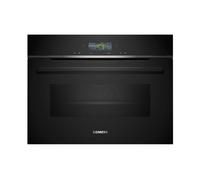 Siemens CM724G1B1 - Horno compacto con microondas iQ700 Cristal negro