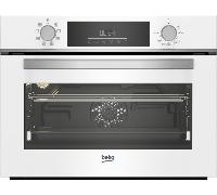 horno compacto beko bbcm18300w con vapor blanco