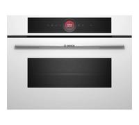 Horno Compacto Bosch Serie 8 CMG7241B1 45L 60cm Hidrolítico con Microondas WiFi Blanco