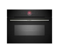 Horno compacto con microondas Bosch CMG7241B1, 45 l, negro