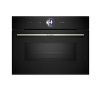 Horno compacto con microondas Bosch CMG7761B1 de 45 l, pirolítico
