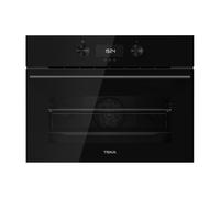 Horno compacto con microondas Teka HLC 8440 C FBK, 40 l, cristal negro