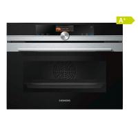 horno compacto siemens cs636gbs2 con vapor cristal negro