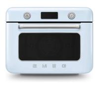 Smeg COF01PBEU Mini Horno de Vapor Combinado de Sobremesa 1800W Azul Pastel - Multifunción Grill Air Fry - 33 recetas