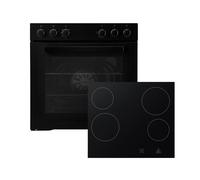 Horno Conjunto Integrado Mate Negro Con Placa Sin Marco 72L Respekta HS2001MS-26