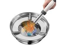 Horno De Alcohol Quemador,Quemador Pequeño Portátil De Acero Inoxidable Antiviento,Calentador De Estufa Para Camping | Para Senderismo Picnic Al Aire Libre Caza Viajes