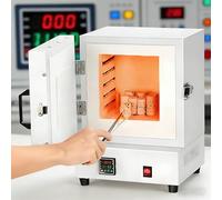 Horno de cerámica Horno eléctrico de tratamiento térmico de 2000 W, horno de alta temperatura de 1150 ℃ para cerámica de bricolaje, fabricación de joyas, tratamiento de metales, horno pequeño