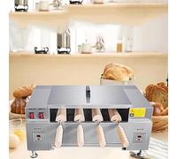 Horno De Chimenea Para Rollos Pastel,Parrilla Comercial Para Hacer Pasteles Y Conos Helado Con 4 Rodillos Antiadherentes Ajustable Entre 50 Y 300 ℃ Para Repostería Y Comida Callejera DigitalDisplay