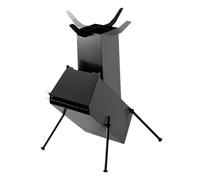 Horno de cohetes para cocinar, horno de cohetes para camping, portátil, para cocinar, camping, senderismo, pesca, mochilero, estufa compacta, cocina para exteriores