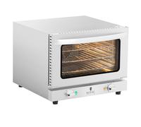 Royal Catering Horno De Convección Profesional Para Hostelería RCCO-2.1 (Temporizador de 0 a 120 min, 70-250 °C, 2.150 W, 3 rejillas incluidas)