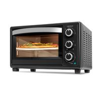 Cecotec Horno de sobremesa Bake&Toast 2600 Black 4Pizza, 26 L, 1500 W, Incluye piedra Pietra Pizza para resultados como horno tradicional de piedra, 6 funciones diferentes, bandeja recogemigas.