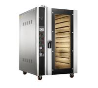 Horno de convección eléctrico de alta resistencia, cubierta comercial/estante giratorio con vapor, cocción rápida de gran capacidad para panaderías y restaurantes de alta productividad