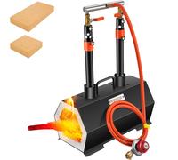 VEVOR Forja de Propano de Gas 400 x 215 x 190 mm Forja de Cuchillos de Propano Horno de Forja Hexágono con 2 Quemadores, Alta Compatibilidad, Impresionante Aislamiento y Protección para Herreros