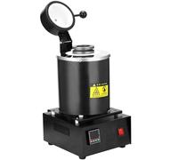 Horno De FusióN De Oro De 1/2/3 Kg, Horno De FusióN EléCtrico Con De Crisol Grafito,Temperatura MáX. 1150 ℃,MáQuina De Horno De FusióN De Metales,Para Cobre,Aluminio,LatóN,Bronce(No-netting,3kg)