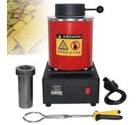 Horno de Fusión de Oro, Horno de Fusión Eléctrico, Horno eléctrico for fundir oro, con crisol de grafito for fundir plata, oro, cobre y aluminio.(2KG)