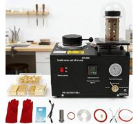Horno de fusión digital y máquina de fundición al vacío, 3 kg, 1500 W, refinación de oro y plata, fundición de cera perdida de 1,150.0 °C con PID, para equipos de fabricación de joyas