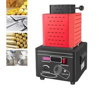 Horno de fusión dorado, acero inoxidable de 5000 W, tiempo de fusión: 3-5 minutos, temperatura: 1600°, múltiples ajustes de protección, potencia ajustable para oro, plata, cobre