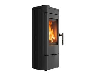 Horno de Hierro Fundido Independiente para rejas de leña KOZA K12 Potencia 6 kW FI 130 BImSchV 2 eficiencia térmica 82,5%