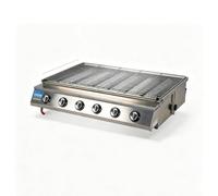 Horno de Mesa Profesional 4 6 8 Quemadores Inox | Aparato de Cocina Robusto de Gas Propano con Quemadores Cerámicos y adjustment Preciso de Llama para Catering(6 Burner)