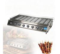 Horno de Mesa Profesional 4 6 8 Quemadores Inox | Aparato de Cocina Robusto de Gas Propano con Quemadores Cerámicos y adjustment Preciso de Llama para Catering(8 Burner)