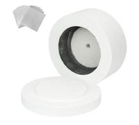 Horno de microondas para fusión de vidrio, horno de cerámica de 7, 7 × 4, 3 pulgadas con papel, profesional para uso doméstico, fabricación de joyas de fusión Mini