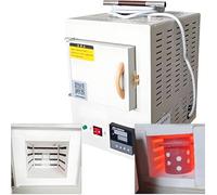 Horno De Mufla Compacto De Sobremesa, Fibra Cerámica De Alta Temperatura Con Control De Programa Integrado, Rango: 100-1000 °c, Para Uso En Laboratorio E Industrial