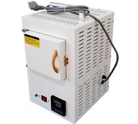 Horno de mufla eléctrico de laboratorio de 1500 W, horno de alta temperatura integrado de 100-1000 ℃ con control de programa, horno de mufla cerámico digital for un calentamiento eficiente(A)