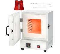 Horno de Mufla Eléctrico, Horno para Cerámica con Pinza de Acero Inoxidable para Yeso, Calentamiento en Cuatro Lados, Control Inteligente de Temperatura; para Uso Industrial/Laboratorio