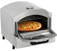 Horno de pizza a gas, horno de pizza portátil de propano con piedra para pizza de 30 cm, pizzero de acero inoxidable con manguera de gas, para exteriores, camping y fiestas.