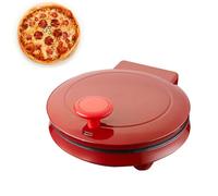 Horno de pizza de encimera, máquina eléctrica para hacer pizzas, máquina para hacer panqueques con calentamiento de doble cara y placa de cocción antiadherente, fácil de limpiar para restaurantes y