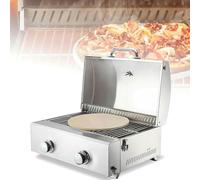 Horno de pizza de gas comercial, máquina de hornear aperitivos de mesa de 12 pulgadas para restaurantes y cocinas, equipo de cocina multifuncional