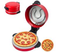 Horno de Pizza Eléctrico 30 cm, Temperatura Regulable, Placa Antiadherente | Horno para Pizza de Sobremesa Pizza Maker Eléctrico Portátil para Pizza y Comidas, para 2-3, Cocción Rápida y Fácil