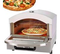 Horno De Pizza EléCtrico/A Gas De Encimera Comercial | Horno De Pizza Multiusos Para Interiores, MáQuina Para Hornear Pizza De Acero Inoxidable, Para Casas Y Cocinas