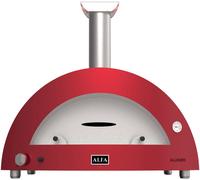 Horno de pizza híbrido moderno para 5 pizzas (rojo) - ALFA
