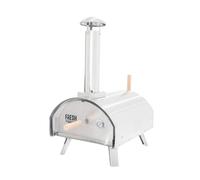 Horno de Pizza p/Exteriores Premium | Acero | Doble pared | Termómetro | Cocción en 60 segundos | Combustible: carbón, madera, pellets | Temp. hasta 500° C | Piedra y Pala p/pizza GRATIS