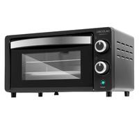 Cecotec Horno de sobremesa Bake&Toast 1090 Black, 10 L, 1000 W, Temporizador 60min, Temperatura regulable hasta 230ºC, bandeja para hornear, parrilla y una asa con pinzas