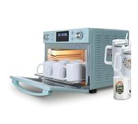 Horno De Sublimación De 16L / 30L Con Pantalla Digital For Manualidades Y Pequeñas Empresas, Horno De Prensado En Caliente Por Convección Con Calentamiento 360° For Tazas,Vasos,Tazas(Blue,30L)